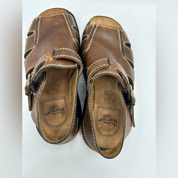 RARE DR MARTENS Sandals Mens SZ 10 
Brown Leather Fisherman Chunky 
ENGLAND Y2K - Picture 10 of 16